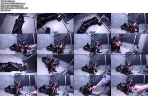 [D-Lemon] 10分ラバー拘束顔責め調教complete plan 被绑成这样四肢不能挪动丝毫，只能靠躯干的力量艰难的蠕动，真是像一个人彘一般无助呢-丝依依