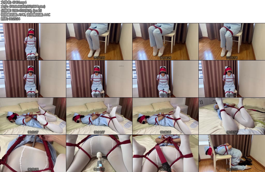 [臭脚妹妹] 看護師の調教臭脚妹妹荧屏首次炮机体验无内白丝肛钩炮机SP-丝依依