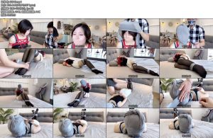 [默示录] 缚艺录 元气少女小Q第一次体验被丝袜套头的感觉先用医用胶带封嘴灰色丝袜套头加灰色胶带封嘴封眼致敬gagpara系列-丝依依