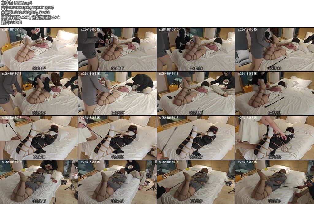 [亚洲绳艺] 三伪娘m轮流捆绑调教-丝依依