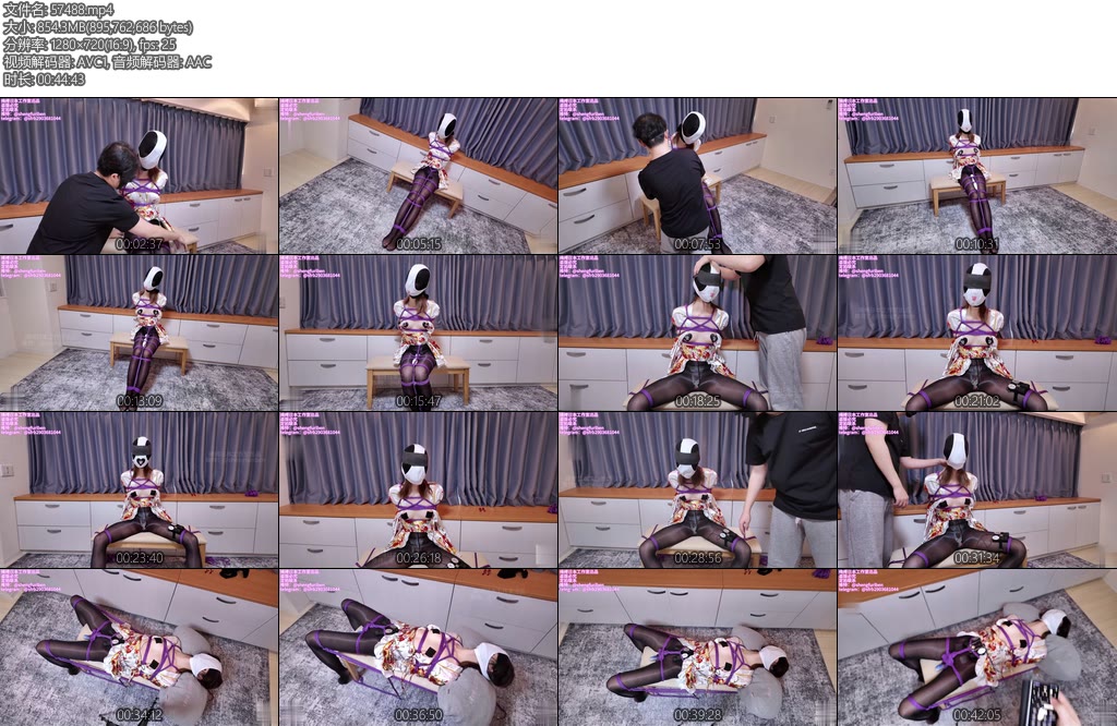 [亚洲绳艺] 绳缚日本工作室 ZX计划原味面罩日式浴衣蛇缚x啵啵贝x呼吸抑制×插入原味内裤丝黑丝糊脸分腿缚玩胸一堆td振动棒郊狼电击无限制强高等高质量撸点满满-丝依依