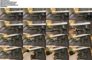 [黑魔法师] 小m又来体验真空床再次被黑胶固定，双V棒强制疯狂挣扎-丝依依