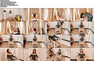[xiao素素] 美女佳佳椅子捆绑电击-丝依依