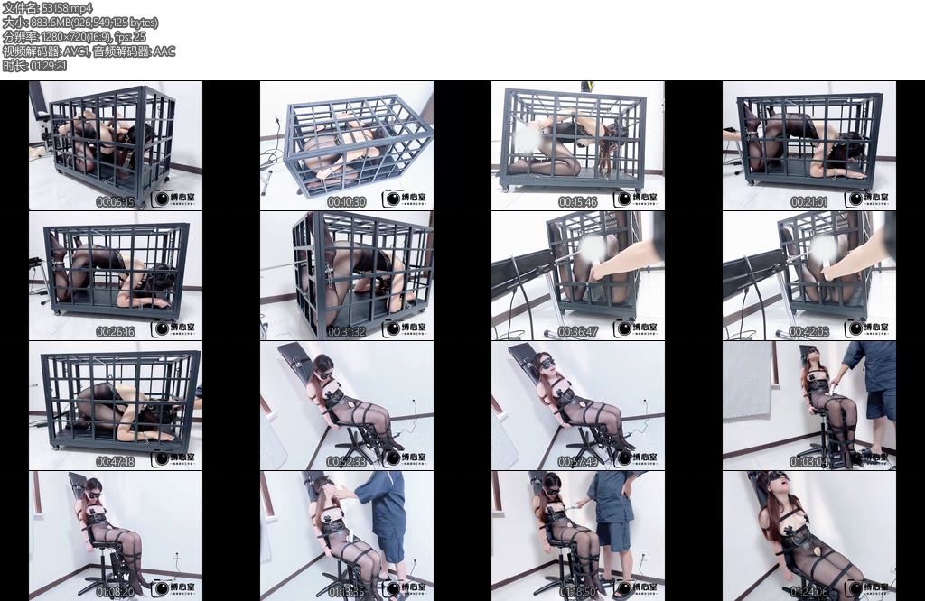 [缚心室] 80多斤女学生黑丝特辑兔笼AirChair轮流强制GC郊狼炮机AV棒都安排上叫得声嘶力竭两小时超长折磨彻底虚脱-丝依依
