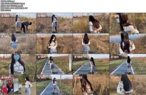 [龙飞原创] 刺激荒郊野外草地里挑战找陌生人解开模特身上的绳子看陌生人如何反应-丝依依