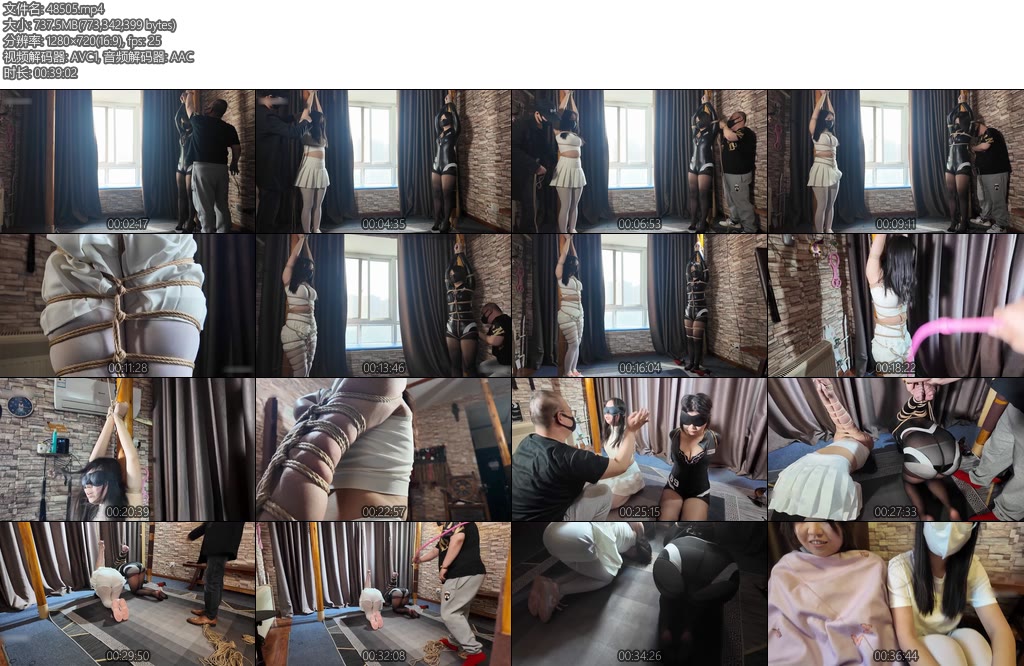 [一绳所爱] 杨若雨雯雯犯错被惩罚-丝依依