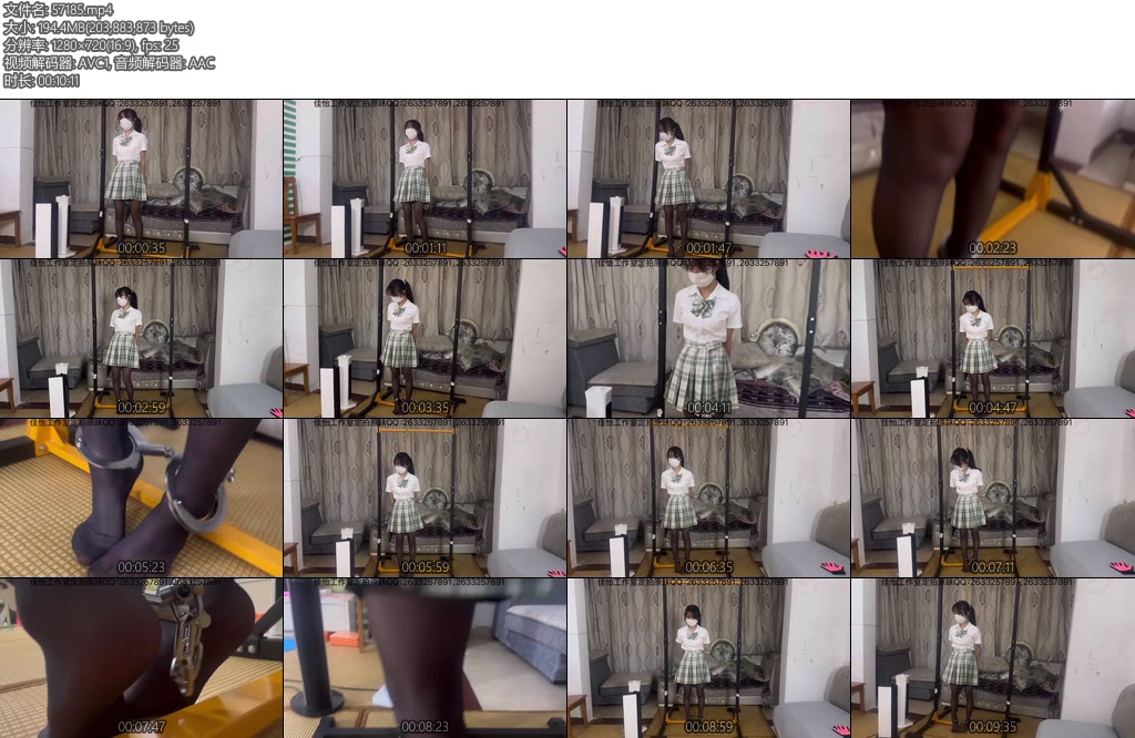 [新月原创] 琳媚jk黑丝镣铐绳子踮脚上吊真的是太难受了我可怜的脖子要喘不过气了我的脚脚好痛-丝依依