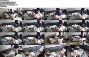 [荷仙原创] 双jk剧情片一个难吃的饼饼引发姐妹的捆绑案！ 姐姐对妹妹的惩罚捆绑堵嘴小鞭子-丝依依