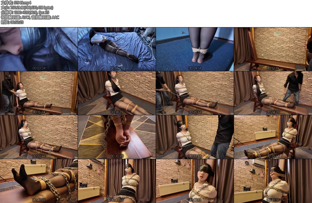 [一绳所爱] 紫涵的紧缚地狱2逃脱失败老虎凳紧缚放置-丝依依