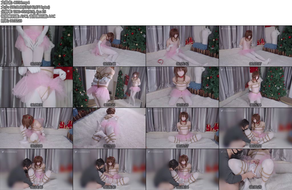 [刻猫猫] 伪娘大社保芭蕾舞蹈裙白丝萝莉贞操锁-丝依依