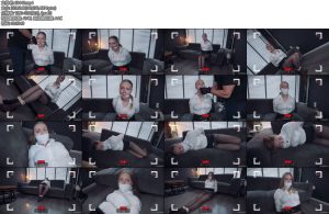 [欧美绳艺] Denise Bored Bound by Her Stepbrother Cleave Gagged Hogtied Helpless in Clear Tape-丝依依