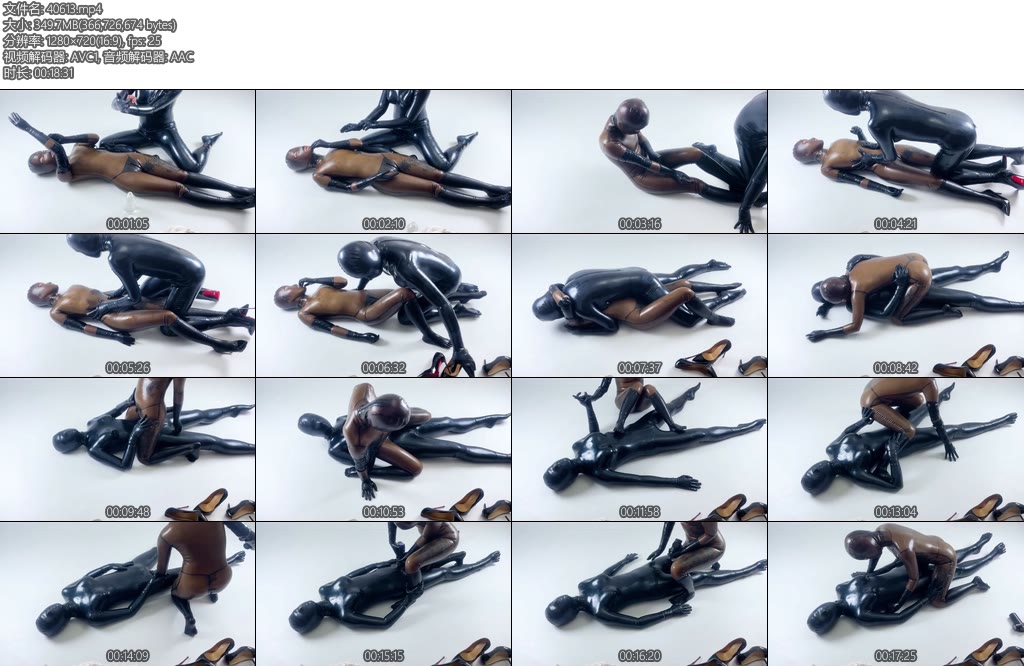 [出租屋原创] 出租屋游戏 小董和糖乳胶化后相互玩弄全包胶衣强制gc女女互摸-丝依依