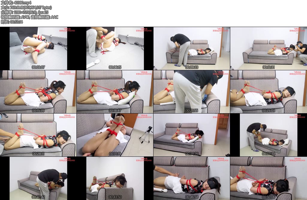 [魅影空间] 秀秀碎花裙调教下集请一定调低音量秀秀紧缚调教下部驷马棒棒震阴海老缚震阴TK鞭调-丝依依