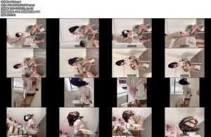 [小九与晴子] 训练器椅子折磨驷马紧缚马具口球楼梯吊缚-丝依依