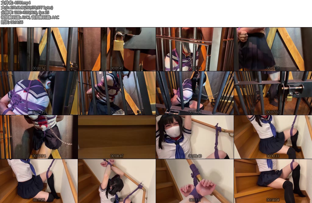 [亚洲绳艺] 動画牢屋と緊 縛-丝依依