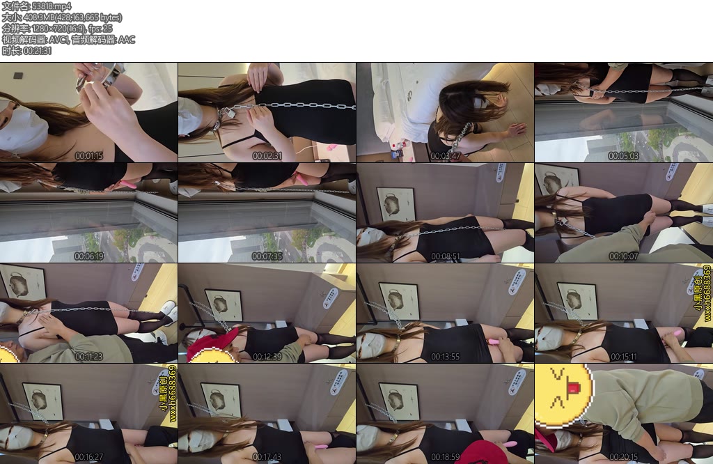 [小黑原创] 她一直习惯穿的很保守这次要求穿吊带小黑裙特别短遮不住屁股上身无内阳台露出调教羞耻感满满的棒棒强G一会就湿了-丝依依