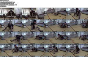 [新月原创] 玉箫金属镣铐日式捆绑蒙眼封嘴开脚真实放置怎么挣扎都没有意义-丝依依