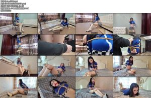 [枫叶原创] 缚神的诱惑拍摄开始白靴肉丝赛车女郎-丝依依