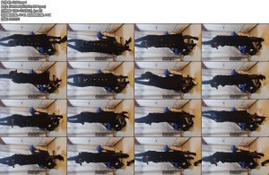 [落叶纷飞] 踮脚吊缚自缚高跟鞋脚尖着地-丝依依