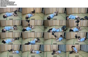 [象人原创] 脱缚挑战第六期嗷嗷女搜查官制服吊带黑丝皮靴捆绑挣扎脱缚-丝依依