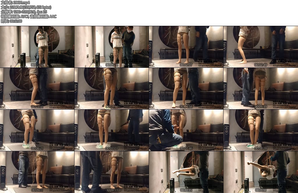 [雨辰原创] 雨辰工作室 新人可可吊缚虐Y强GSP-丝依依