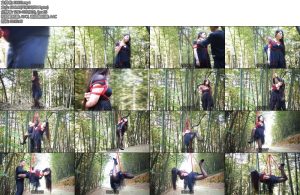 [锐度主张] 嫣儿 黑丝红绳竹林吊缚-丝依依