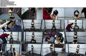 [飞天原创] 柔仙儿又来想好事挑战马步一小时想赢取苹果手机能否成功请欣赏视频-丝依依