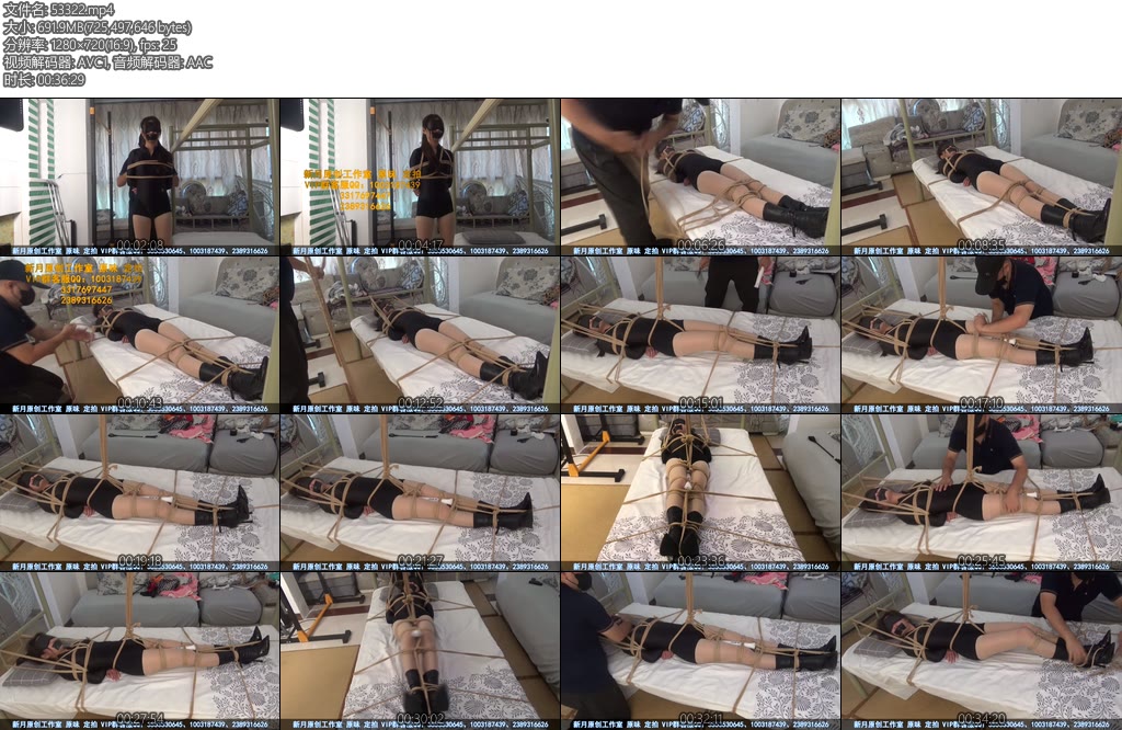 [新月原创] 荷露皮衣黑靴睡美人主动受缚完全禁锢在床上带着棒棒被玩被挠挣扎太带劲了-丝依依