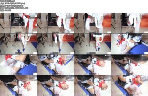 [莉雅原创] 单腿吊电击 白丝挣扎 夹子 口水肆意-丝依依