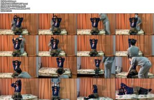 [WN原创] 双马尾萝莉后手缚怀中把玩，超紧后手缚麻花腿捆绑，放置挣扎，挠痒带感呻吟，马具口球鼻钩-丝依依