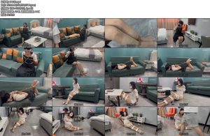 [凌烨原创] 凌day 新模杏子体验黑色连衣裙白色包臀裙肉丝高跟鞋捆绑胶带挣扎抚摸tk-丝依依