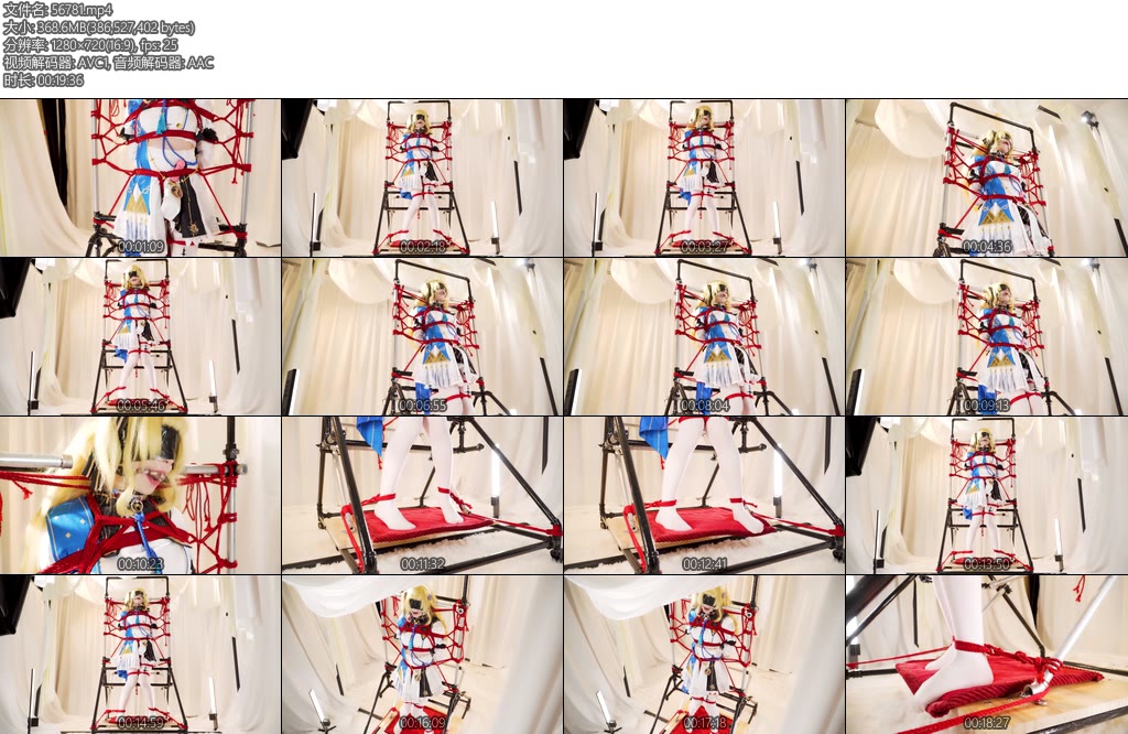 [人间牧场] 拘束屋第三期在拘束架中被完全拘束的菲比-丝依依