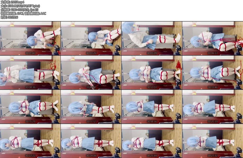 [亚洲绳艺] 天天的并腿吊缚（1）-丝依依