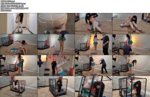 [随心原创] 杨蕊白色牛仔裤女犯变身的美少女战士笼中禁锢-丝依依