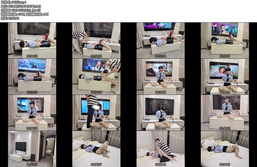 [欢乐谷] 最终被捆绑折磨至虚脱的性感女侦查官-丝依依