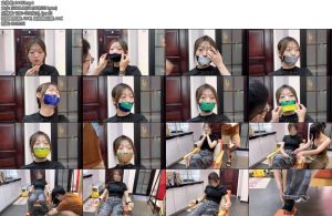 [默示录] 缚艺录小音你想玩胶带贴贴贴么7层胶带封嘴最后再来一层绷带缠嘴哦-丝依依