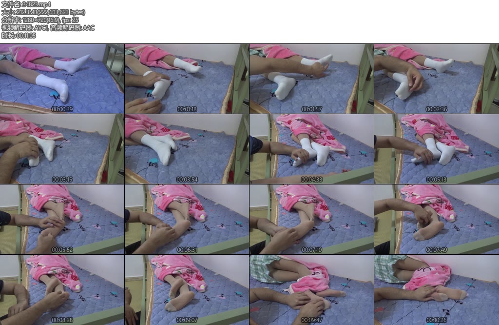 [新月原创] 雨晴TK片定拍挠睡着的女孩小心翼翼脱掉鞋子挠一下脱掉白袜挠丝袜JIO还不能弄醒-丝依依