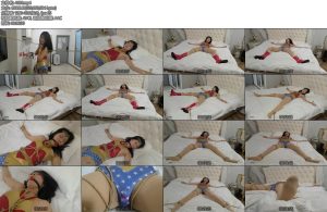 [JS原创] 艾菲神秘房间4Part2神奇女侠被魔法绳子束缚口塞堵嘴跳D刺激-丝依依