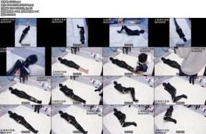 [咕咕精] 咕咕雌小鬼茶茶胶带全包木乃伊强制抬头闷绝体验强制抬头脖套X_X闷绝逃生挑战失败昏迷-丝依依