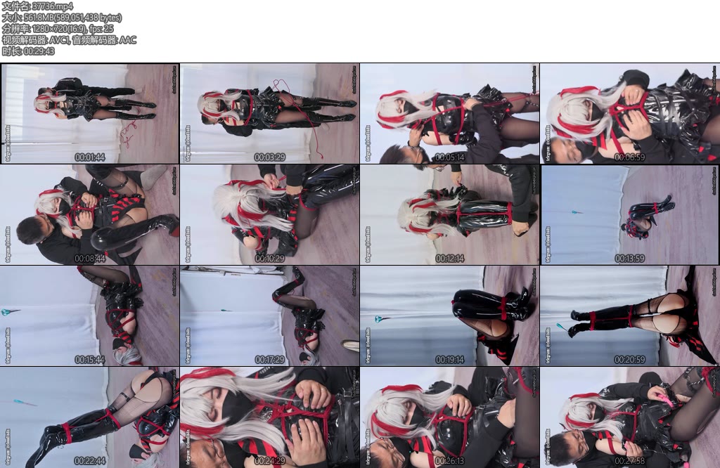 [惩戒学园] 明日方舟女怪盗W的逃脱挑战2W的第二次逃脱挑战高手并腿缚失败惩罚蛇缚极限挣扎全身爱抚袭胸美脚TKX_X攻击-丝依依