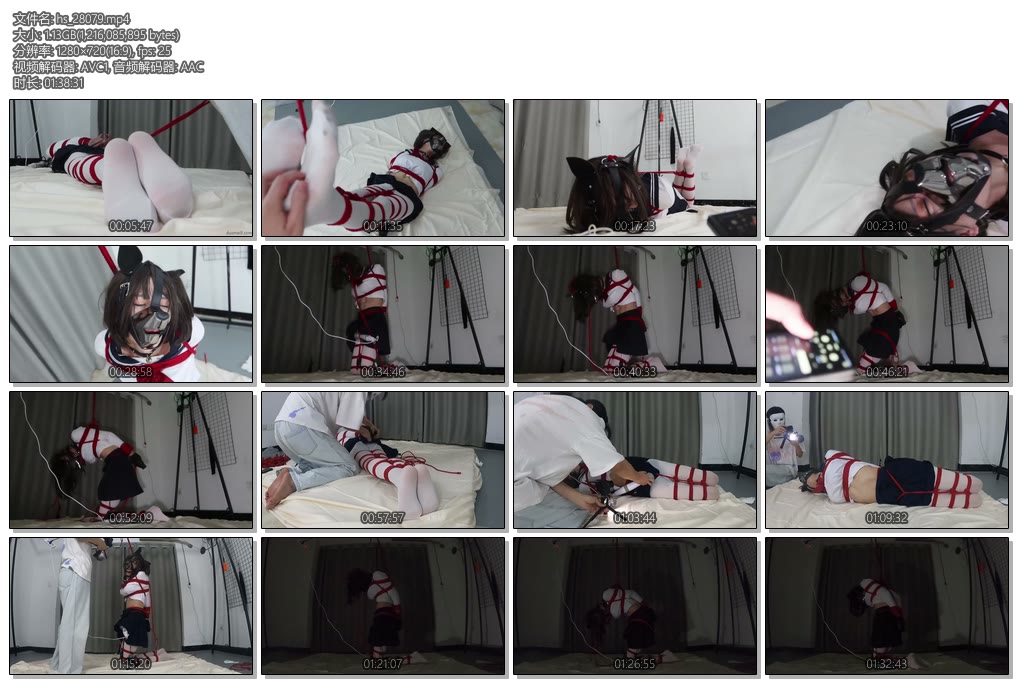 [面具原创] 面具男 超美女声伪娘白丝JK努努受虐记（3）白丝绝望TK瘙痒震蛋电击地狱极限驷马捆死特别怕痒的努努任由挠脚心但是身体却只能微微扭动一边忍受着玩具带来的极致-丝依依