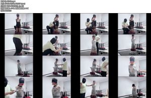 [缚心室] 黑丝女大学生挑战单手套扎带缠绕膜三层束缚完全无法动弹长时间悬空玩弄X_X强制GC-丝依依