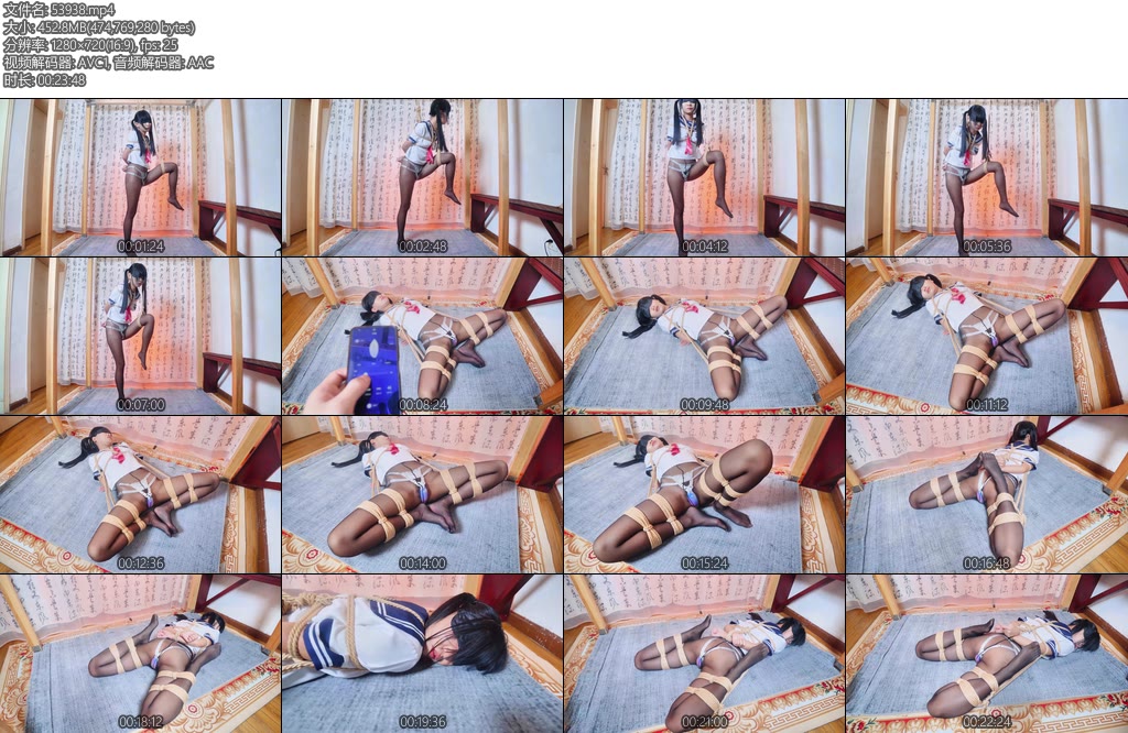 [亚洲绳艺] 学生妹体验穿戴式震动吮吸情趣道具-丝依依