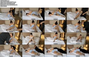 [束缘阁] 染染蓝色抹胸裙 分腿固定挠痒-丝依依