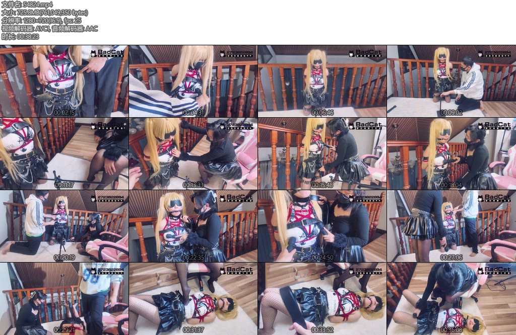 [BadCat] 新女S模特CC超羞耻的游戏纪实紧缚强G的时候被刚认识的女S撞见紧缚皮带口球口水耳光被迫给女S舔脚踩熊-丝依依