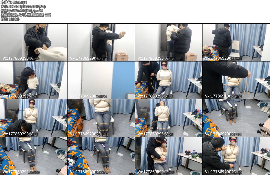 [亚洲绳艺] 忧郁的笨鸟 入室抢劫第三章-丝依依