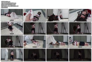 [面具男原创] 面具男 白丝JK超美伪娘努努极限驷马捆死 TK挠痒电击地狱-丝依依