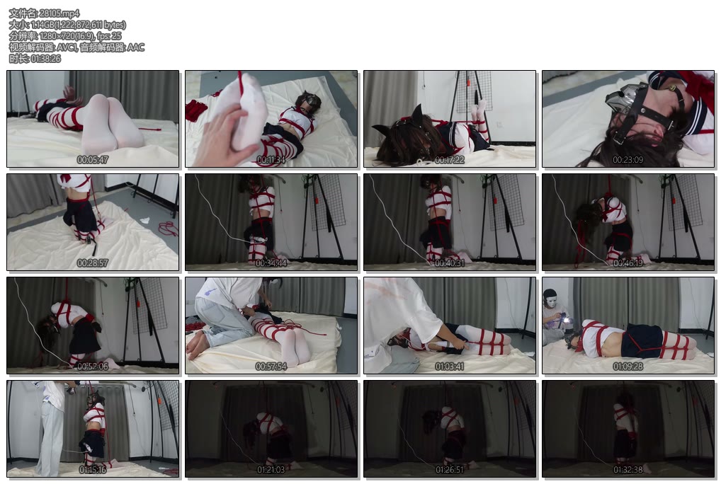 [面具男原创] 面具男 白丝JK超美伪娘努努极限驷马捆死 TK挠痒电击地狱-丝依依