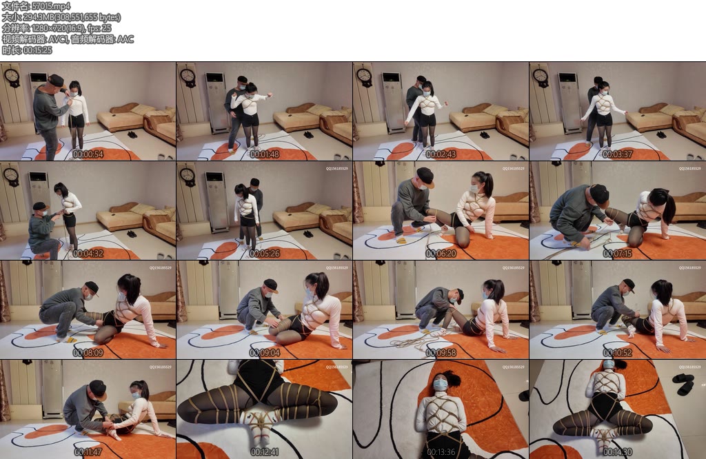 [龙飞原创] 沉静似欣赏绳艺之美花腹静默教学-丝依依