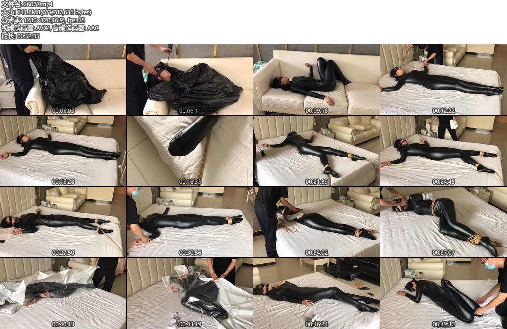 [高校联盟] 小周连体紧身衣真空袋2.0大字捆绑挣扎-丝依依